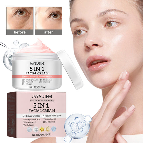 5 In 1 Facial Cream, Firming And Anti-Wrinkle Moisturizing Facial Skin Anti-Aging Cream
