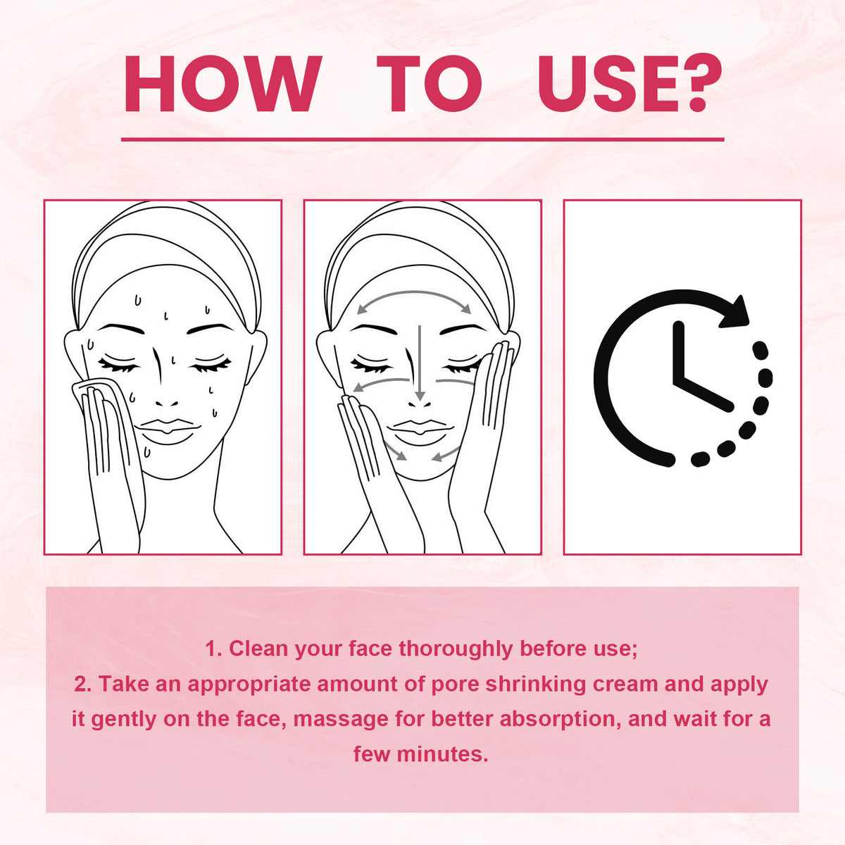 Pore Shrink Cream, Lightening Acne Print Anti-Aging Moisturizing Whitening Skin Anti-Wrinkle Cream
