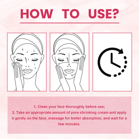 Pore Shrink Cream, Lightening Acne Print Anti-Aging Moisturizing Whitening Skin Anti-Wrinkle Cream